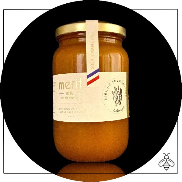 Miel de thym sauvage de garrigue Merit 280g - Miel cru : arômes